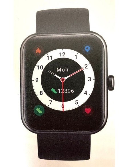 Smarty2.0 black smartwatch SW029A