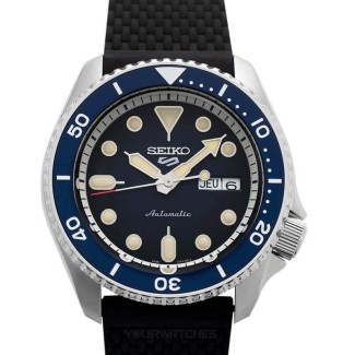 Seiko5 Sports Suits Automatik Schwarz Herrenuhr SRPD71K2
