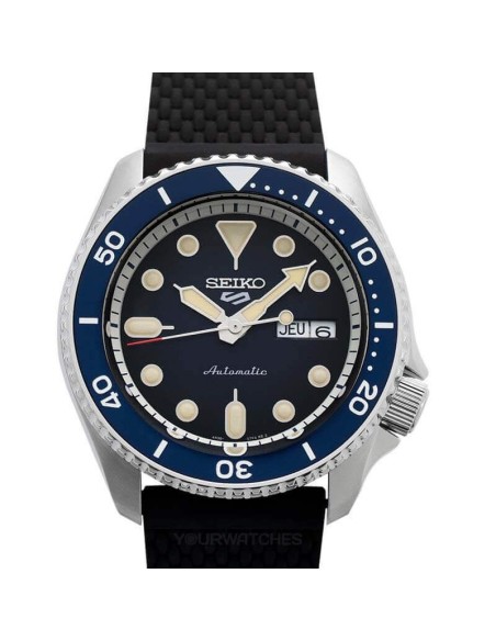 Seiko5 Sports Suits Automatik Schwarz Herrenuhr SRPD71K2