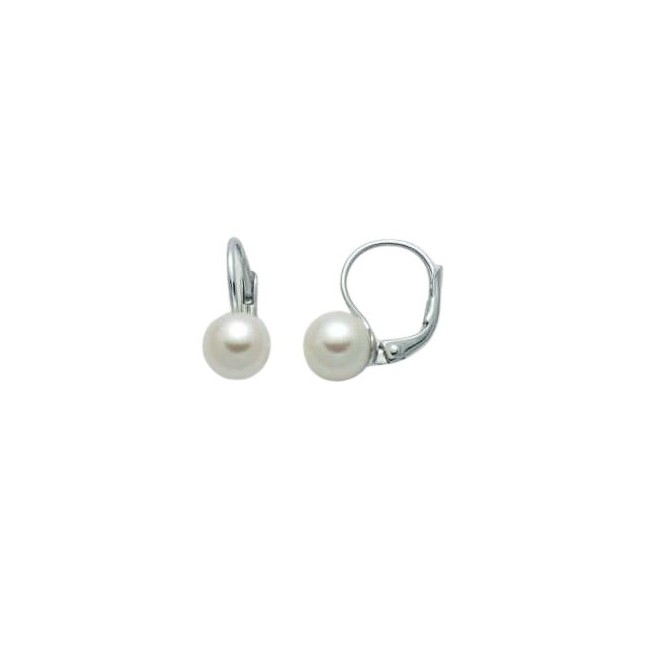Miluna leverback pearl earrings - PER2396