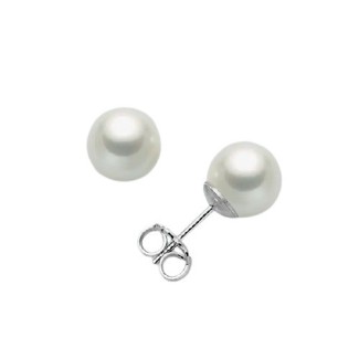 Miluna Stud Earrings Small Akoya Pearls - PPN556BMV
