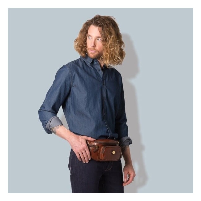 Tasche The Bridge Story Viaggio Linie Leder - 07800101