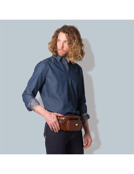 Pouch The Bridge Story Viaggio line leather - 07800101