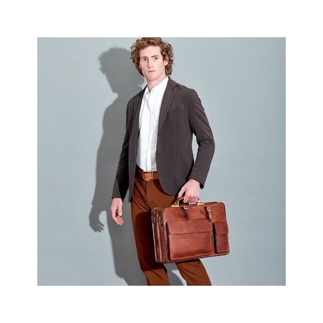 The Bridge men's briefcase Story line leather - 06436901