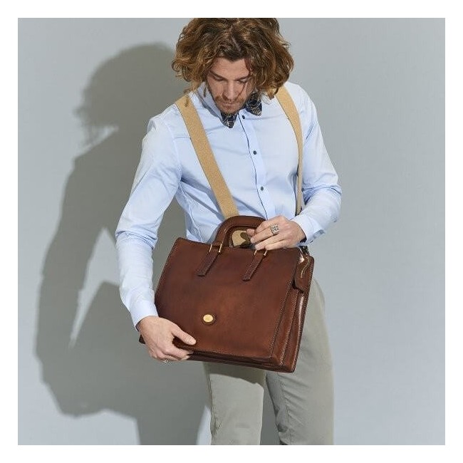 The Bridge unisex briefcase Story line leather - 06426901