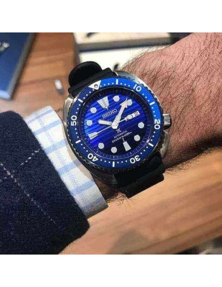 Orologio Seiko Prospex blu automatico caucciù SRPC91K1
