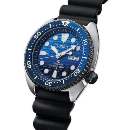 Seiko blue Prospex watch with automatic SRPC91K1 rubber