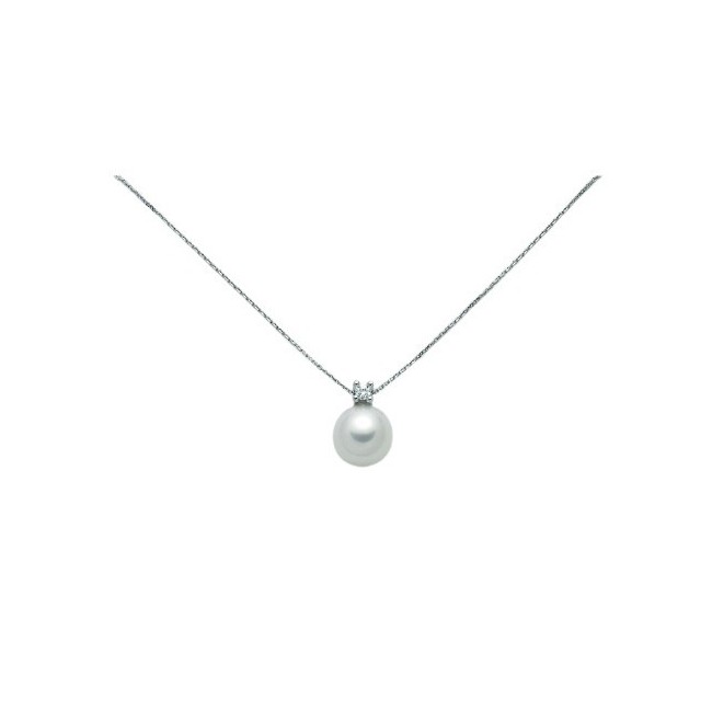 Collana Miluna Perla e Diamante - PCL5499