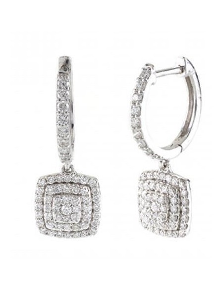 Salvini Bagliori earrings in white gold and diamonds - 20091608