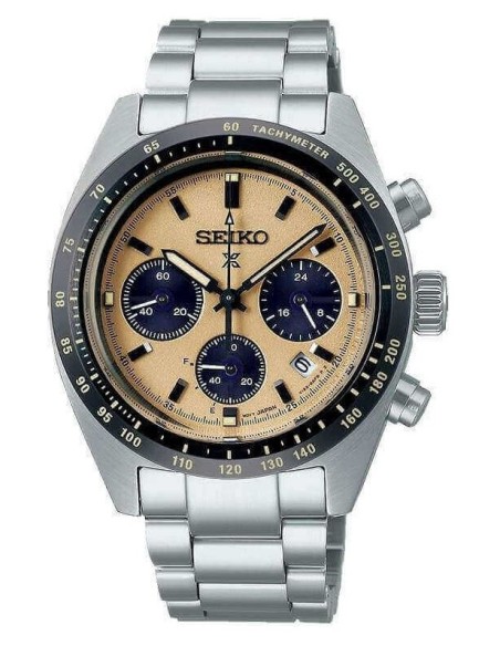 Seiko Prospex Speedtimer Solar gold watch - SSC817P1