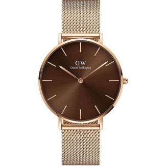 Daniel Wellington Damenuhr Petite Amber rosé 36mm