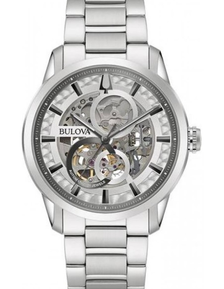Orologio Automatico Bulova Sutton Skeleton in acciaio 96A267