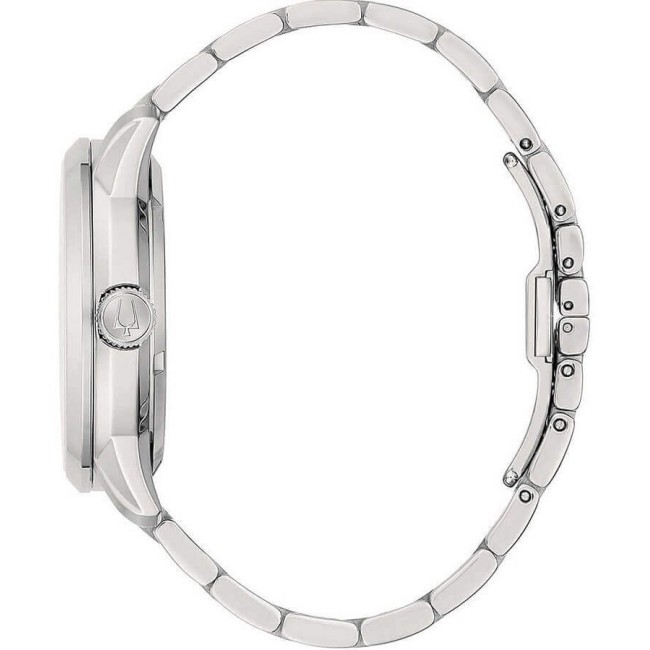 Bulova Sutton Skelett-Automatikuhr aus 96A267-Stahl