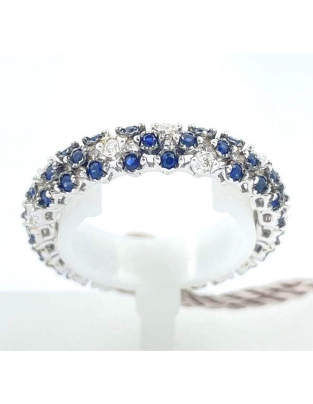 Salvini Cachemire Ring mit blauen Saphiren und Diamanten 20091635