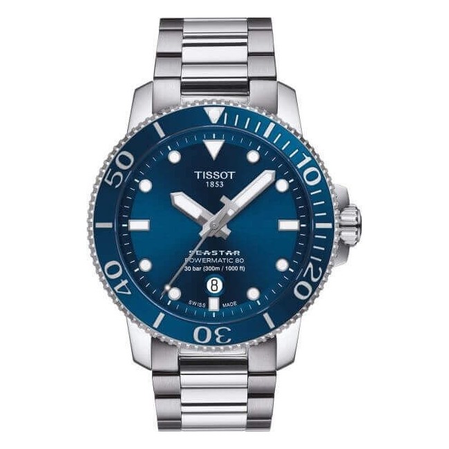 Tissot Seastar1000 Powermatic80 Uhr blau T1204071108101