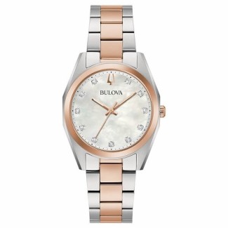 Bulova Surveyor Lady Bicolor Uhr mit Diamanten 98P207