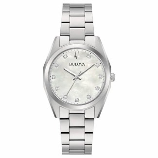 Bulova Surveyor Lady Stahluhr mit Diamanten 96P228