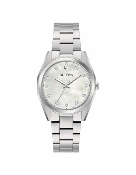 Bulova Surveyor Lady Stahluhr mit Diamanten 96P228