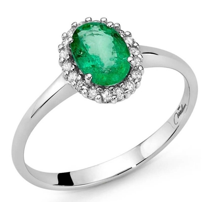 Miluna Ring in Gold mit Smaragd und Diamanten - LID3279