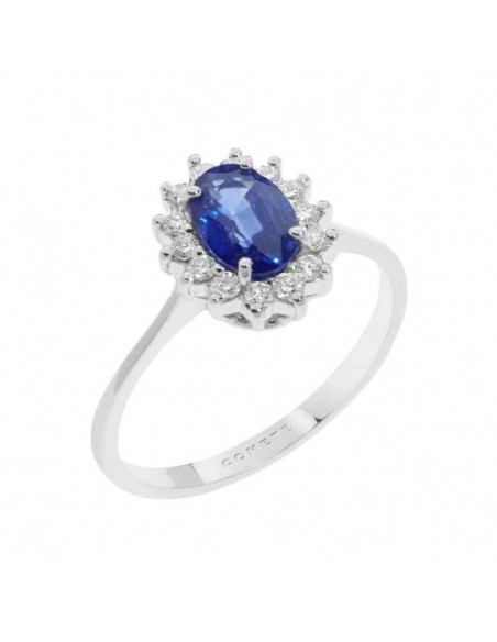 Comete Regina ring with sapphire and diamonds - ANB2569