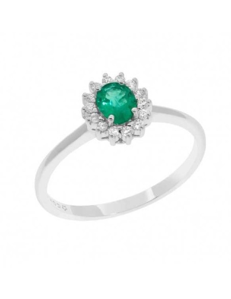 Comete Contessa Ring with Emerald and Diamonds - ANB2574