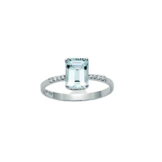 Miluna Ring in Gold mit Aquamarin und Diamanten - LID3288