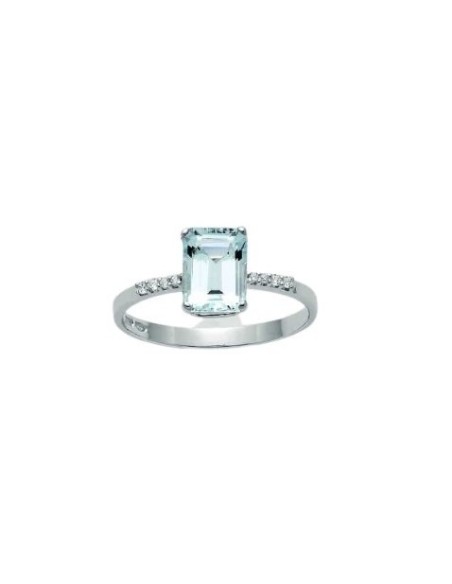 Miluna ring in gold with Aquamarine and Diamonds - LID3288