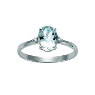 Anello Miluna in oro con Acquamarina e Diamanti - LID3427