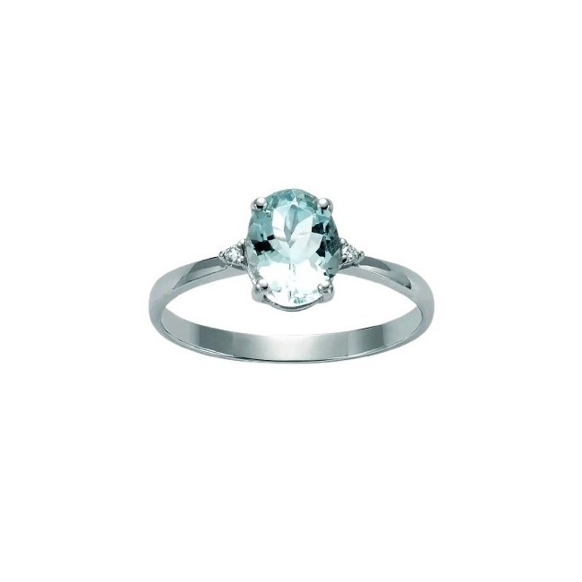 Miluna Ring in Gold mit Aquamarin und Diamanten - LID3427