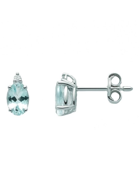 Miluna Ohrringe mit Aquamarin und Diamanten - ERD2521