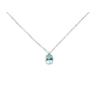 Miluna Necklace with Aquamarine and Diamonds - CLD4284
