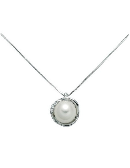 Miluna Perle necklace with pearl, gold and diamonds PCL5747