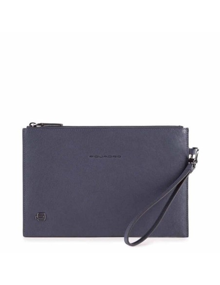 Piquadro Handgelenk-Clutch aus blauem Leder - AC5099B3 / BLU4