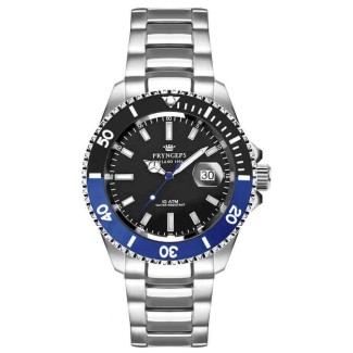 Pryngeps Submariner Mediterraneo Uhr schwarz und blaue Lünette
