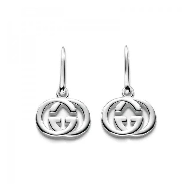 Hook earrings Gucci Silver Britt GG - YBD22332100100U