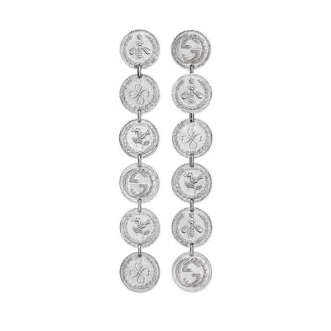 Orecchini Gucci pendenti Coin in argento YBD43348700100U
