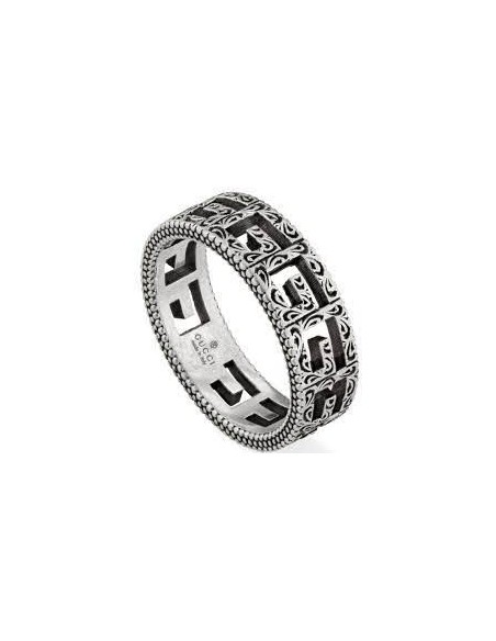 Gucci Ring in antikem Silber Quadrat G - YBC576993001012