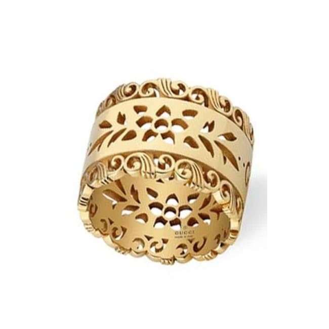 Gucci Icon Blooms pierced ring in yellow gold YBC554647001017