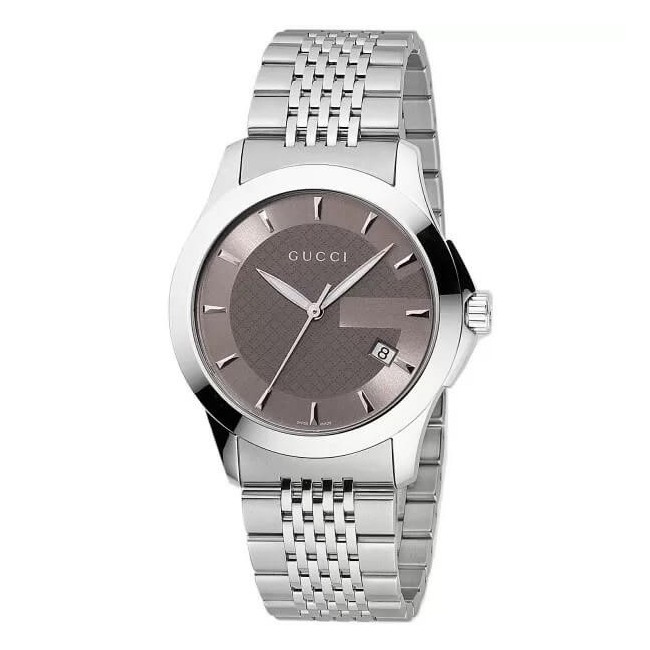 Gucci G-Timeless mittelgroße Bronze Quarzuhr YA126406