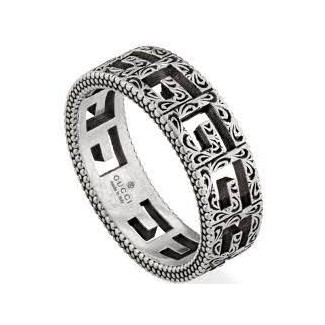Gucci Ring in antikem Silber Quadrat G - YBC576993001014