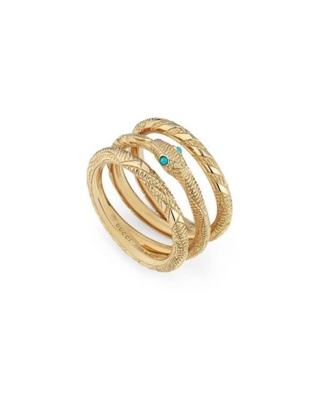 Gucci Ouroboros snake ring in yellow gold YBC553894001016