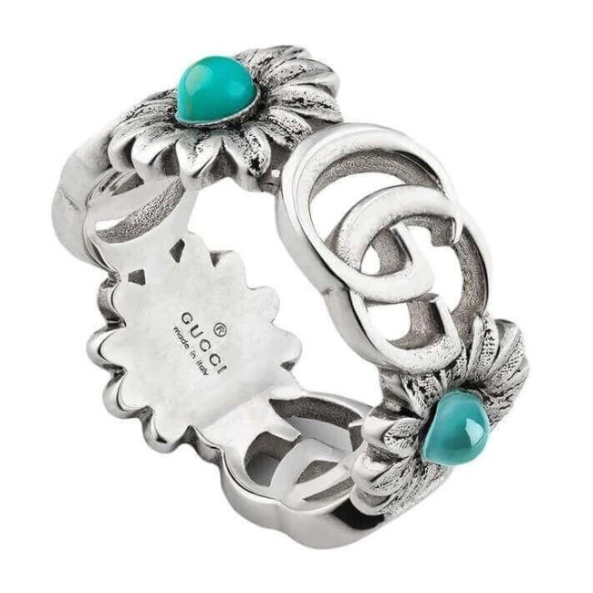 Gucci Marmont band ring in silver YBC527394001014