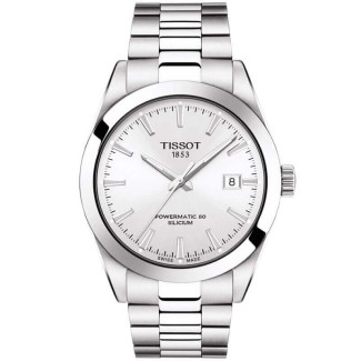 Tissot Gentleman Silber Powermatic80 Uhr T1274071103100
