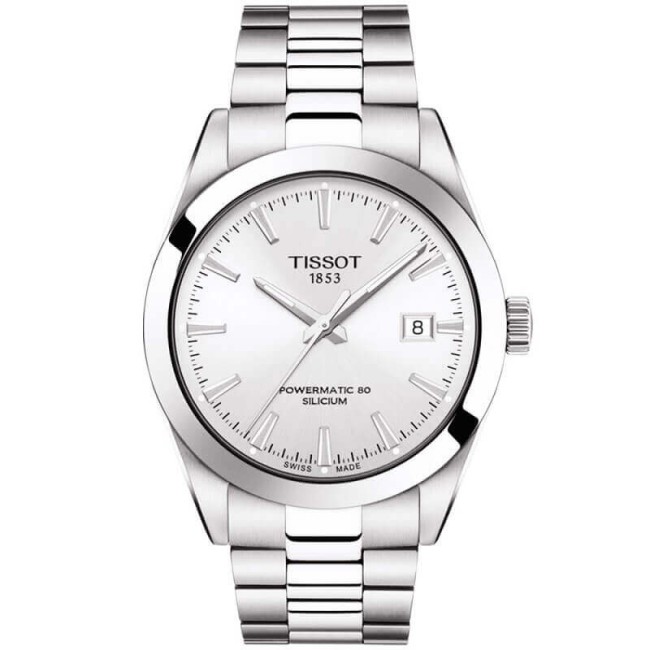 Orologio Tissot Gentleman silver Powermatic80 T1274071103100