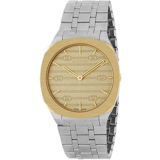 Orologio Gucci 25H acciaio bicolore small - YA163403