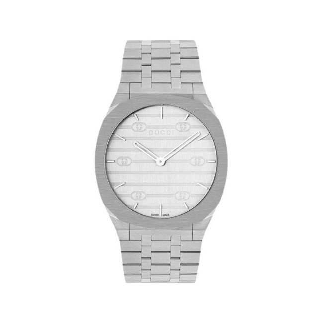 Gucci 25H watch in steel 38mm case - YA163407