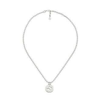 Gucci GG Interlocking silver necklace - YBB47921900100U