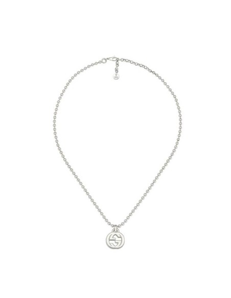 Gucci GG Interlocking silver necklace - YBB47921900100U
