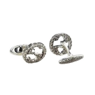 Gemelli Gucci doppia G in argento anticato YBE45530500100U