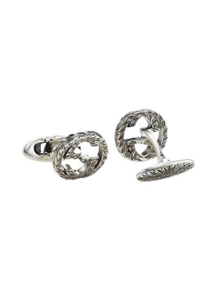 Gemelli Gucci doppia G in argento anticato YBE45530500100U